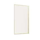 Pare baignoire rabattable 80x140cm - profilé or doré brossé - verre trempé ondulé 5mm Aurlane - FAC1038