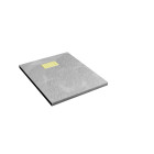 Pack receveur gris effet pierre 70x90 cm et grille décor perforée or doré brossé - rock 2 Aurlane - PACR214