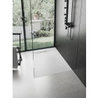 Receveur à poser en matériaux composite smc - finition ardoise blanc mat - 80x120 cm Aurlane - FAC990