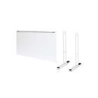 Pack adax radiateur électrique connecté blanc - 600 w - 635x330x91mm - famn h 06 kwtw - pieds pour radiateur p blancs - 195x290mm