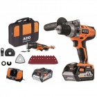 Pack Perceuse visseuse à percussion 18V avec multitool aeg powertools