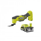 Pack ryobi multitool 18v oneplus rmt18-0 - 1 batterie 4.0ah - 1 chargeur rapide rc18120-140