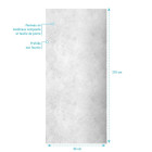 Panneau mural pierre finition Light Grey 90 x 210 cm - STONE’IT LIGHT GREY Aurlane - FAC338