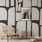 Papier peint abstrait noir et blanc - ASTRATTA NERA++