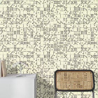 Papier peint domonis blanc/noir - DOMINO++