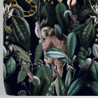 Papier peint Jungle tropicale sombre et sauvage - DARK JAGUAR++
