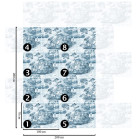 Papier peint Nuages vintage bleu - NUVOLE AZZURRE++ Papier peint Nuages vintage bleu - NUVOLE AZZURRE++