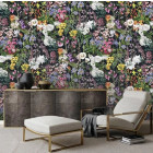 Papier peint vintage botanique floral foncé coloré - VINTAGE BOTANICAL