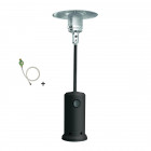 Parasol chauffant gaz 13kw gris radiateur de terrasse (connectique)