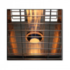 Parasol chauffant pyramidal gaz 13kw tube verre chauffage pour terrasse + connectique gaz complet
