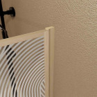 Pare baignoire pivotant 140x80 cm HINATA - Style Japandi courbes douces Aurlane - FAC1066