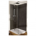 Paroi douche fixe Contra, 200 x 100, verre transparent