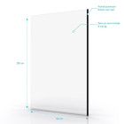 Paroi de douche à l’italienne 120×200 cm verre trempé 8 mm - Profil noir mat - FREEDOM 2 BLACK Aurlane - FAC301