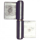 Paumelle de portail métallique nœud plat à lames déportée main droite