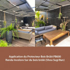 Protecteur bois brûlé pb600 - Protection bardage, meubles et autres bois Shou Sugi Ban AnovaBois - Couleur et conditionnement au choix