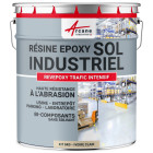 Peinture sol - résine epoxy : revepoxy trafic intensif - Couleur et surface au choix