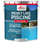 Peinture piscine béton - 12  couleurs - haute résistance 7 ans  - arcapiscine - Couleur et conditionnement au choix
