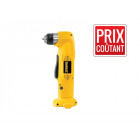 Perceuse d'angle sans fil 12v ni-cd livrée sans batterie ni chargeur en carton dewalt dw965