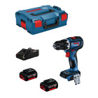 Perceuse-visseuse bosch gsr 18v-90 c (2 x 4,0 ah gal18v-40 l-boxx 136)