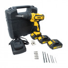 Perceuse visseuse ss fil vito 14,4 v 3 batteries lithium 2.0ah chargeur rapide led indicateur de charge
