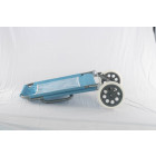 Chaise de plage avec roulettes - o'beach - dimensions : 124 x 64 x 82 cm