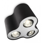 Philips - plafonnier gu10 noir métal