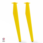 Lot de 2 pieds profilés DECO-GEM pour table basse en acier à visser Opale, H.86 cm