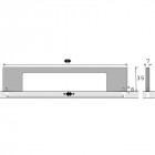 Poignée velitra finition inox brossé de 372mm
