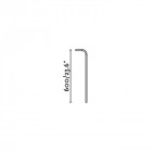 Piquet de jardin noire flow 1 ampoule