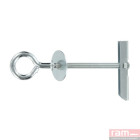 Cheville à bascule avec piton