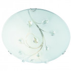 Plafonnier 30 cm, en cristal et verre