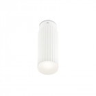 Plafonnier 3000k rigatto, aluminium blanc et ppma, 23 cm