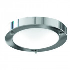 Plafonnier 30cm chrome verre opale