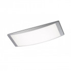 Plafonnier alpen, aluminium gris et acrylique, 72 cm