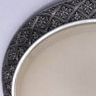 Plafonnier argenté country 4 ampoules 24 cm