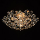 Plafonnier argenté crystal 6 ampoules 27 cm