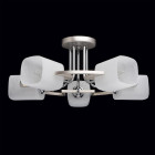 Plafonnier argenté megapolis 5 ampoules 46 cm