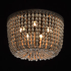 Plafonnier beige loft 5 ampoules 34 cm