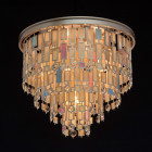 Plafonnier beige loft 7 ampoules 41 cm