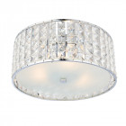 Plafonnier belfont, chrome et cristal