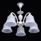Plafonnier blanc classic 5 ampoules 36 cm