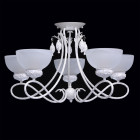 Plafonnier blanc classic 5 ampoules 41 cm