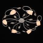Plafonnier blanc flora 6 ampoules 15 cm