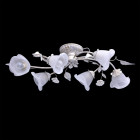 Plafonnier blanc flora 6 ampoules 25 cm