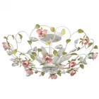 Plafonnier blanc flora 6 ampoules 26 cm