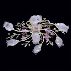 Plafonnier blanc flora 7 ampoules 22 cm