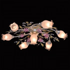Plafonnier blanc flora 7 ampoules 22 cm