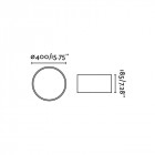 Plafonnier blanc seven 2 ampoules