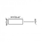 Plafonnier blanc sogo l19 cm