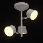 Plafonnier blanc techno 3 ampoules 31 cm